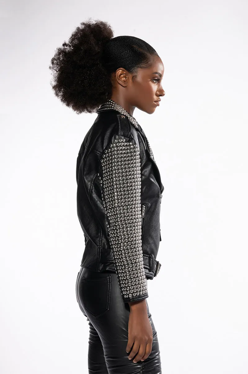 AFTER DARK OVERSIZED MOTO JACKET