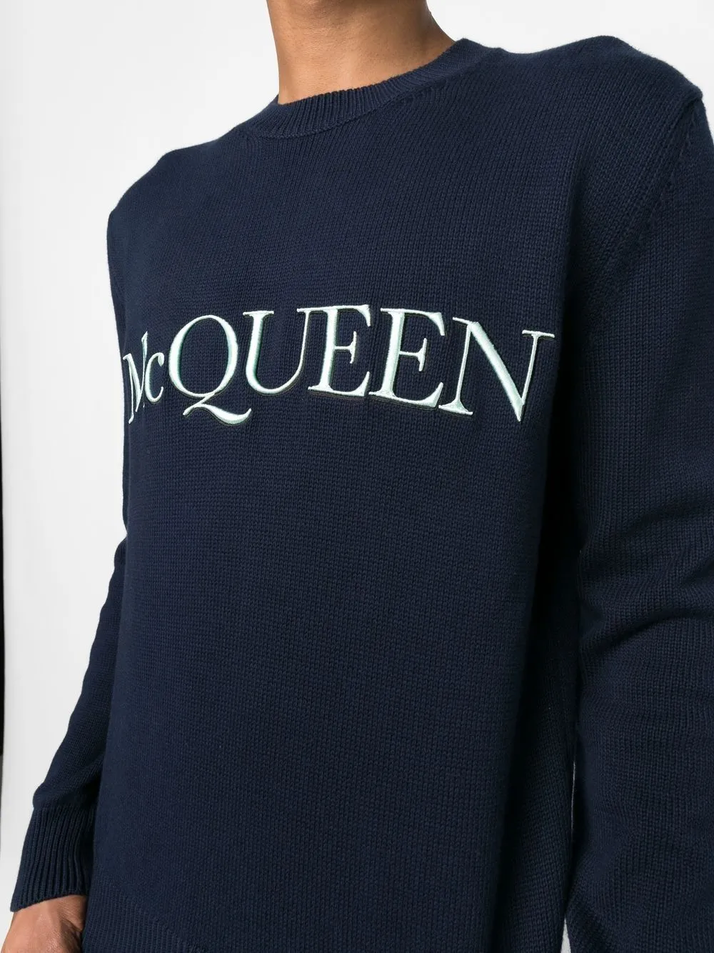 Alexander McQueen Sweaters Blue