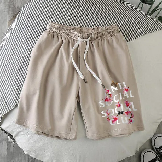 Casual simple printed shorts