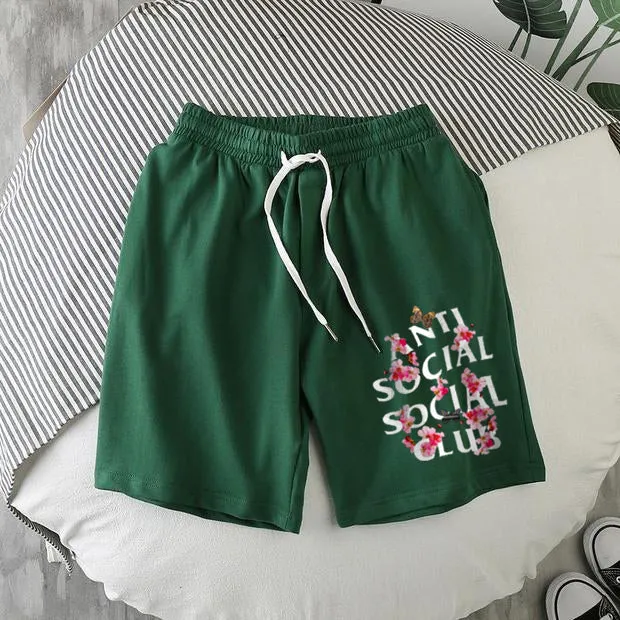 Casual simple printed shorts