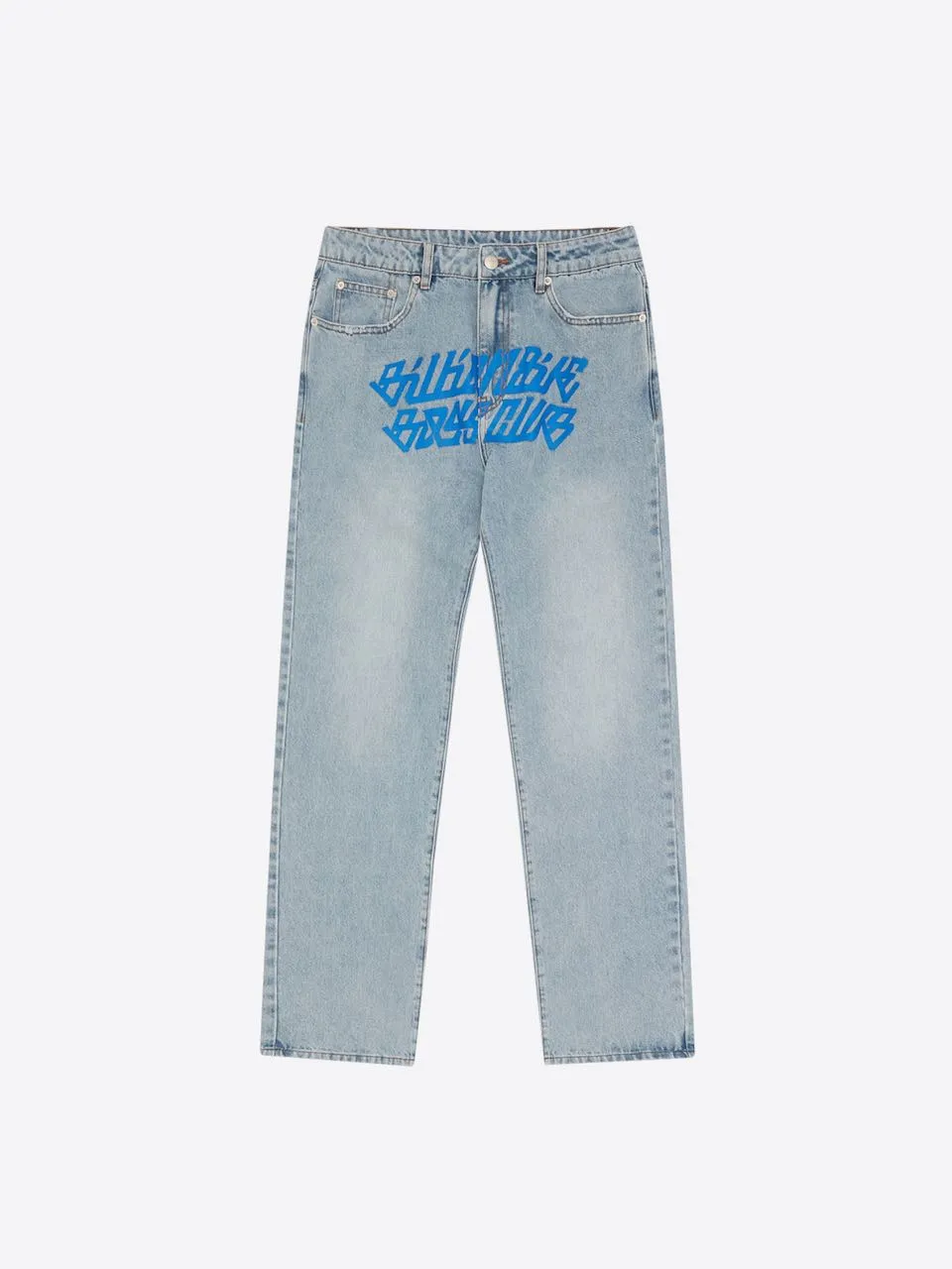 Cursive Logo Denim Pants