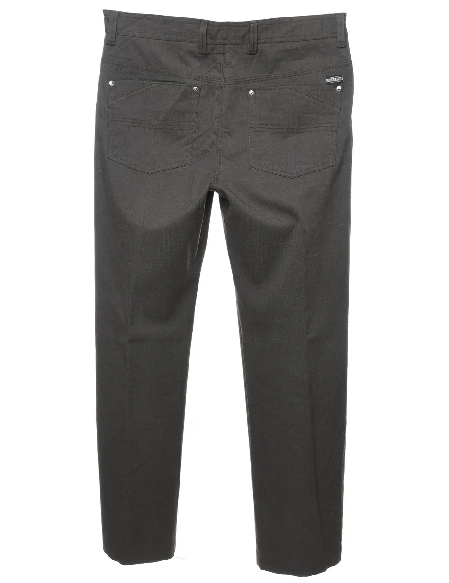 Dark Grey Slim Fit Dark Grey Trousers - W34 L32