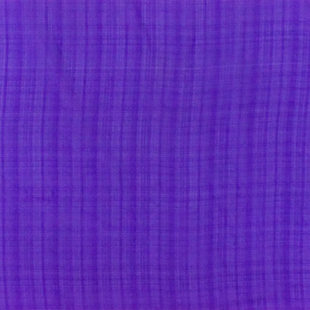 Deep Indigo Purple Solid Cross-Hatch Polyester Chiffon Woven Fabric