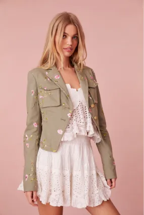 Dolisa Embroidered Military Jacket