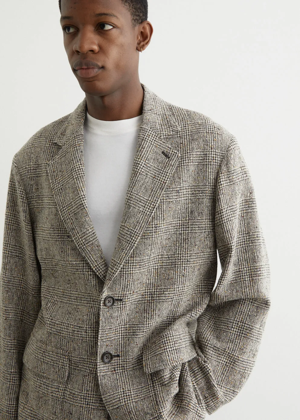 Drape Nep Tweed Jacket