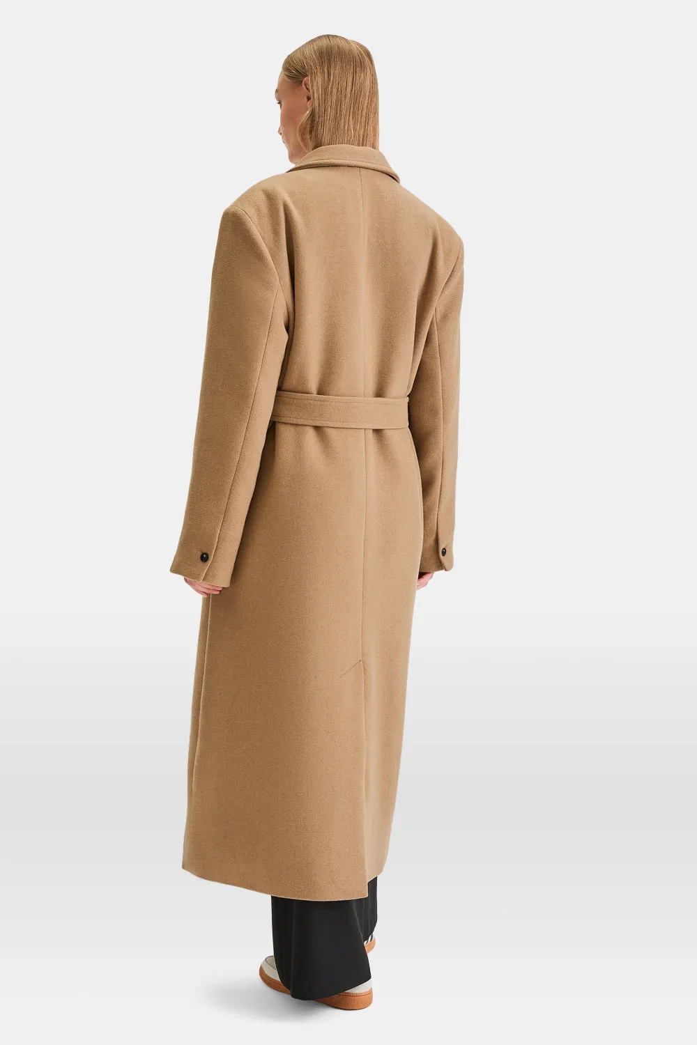 EVERYDAY SINGLE-BREASTED MULTIWAY STRUCTURED OVERCOAT - CAMEL