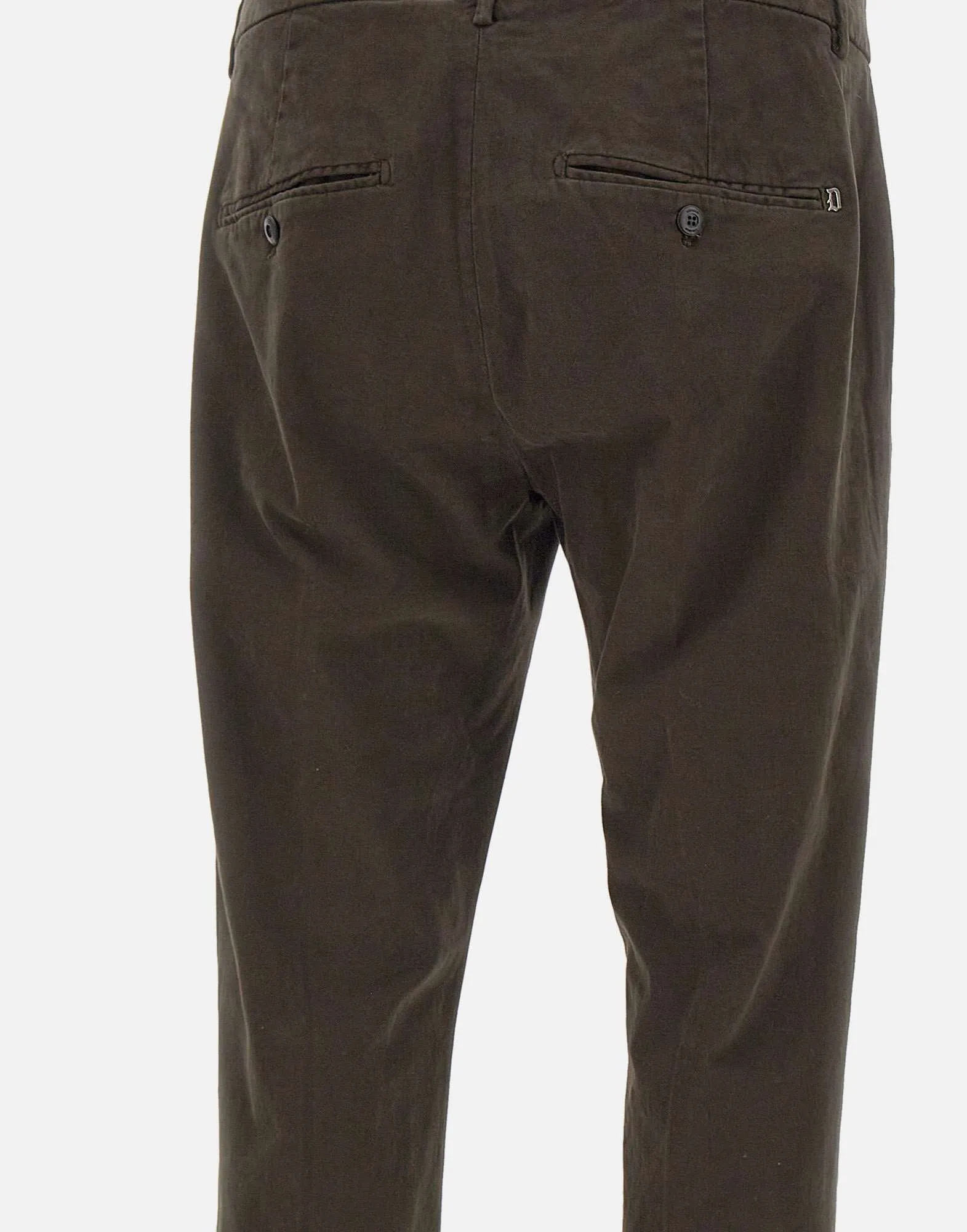 Gaubert Stretch Cotton Trousers in Chocolate