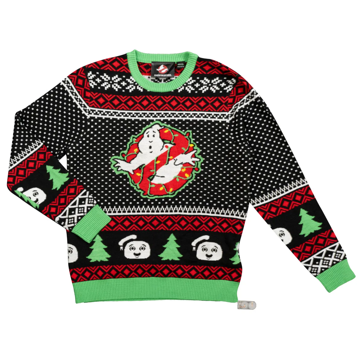 Ghostbusters LED Light-Up Ugly Christmas Sweater