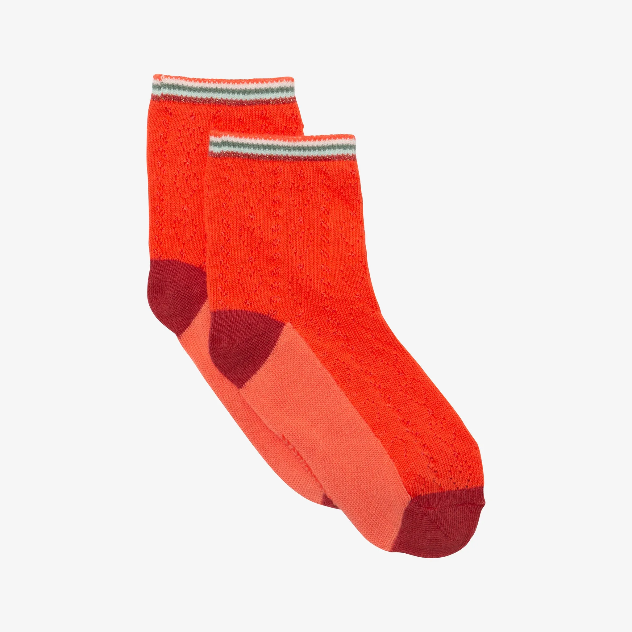 Girls' orange socks