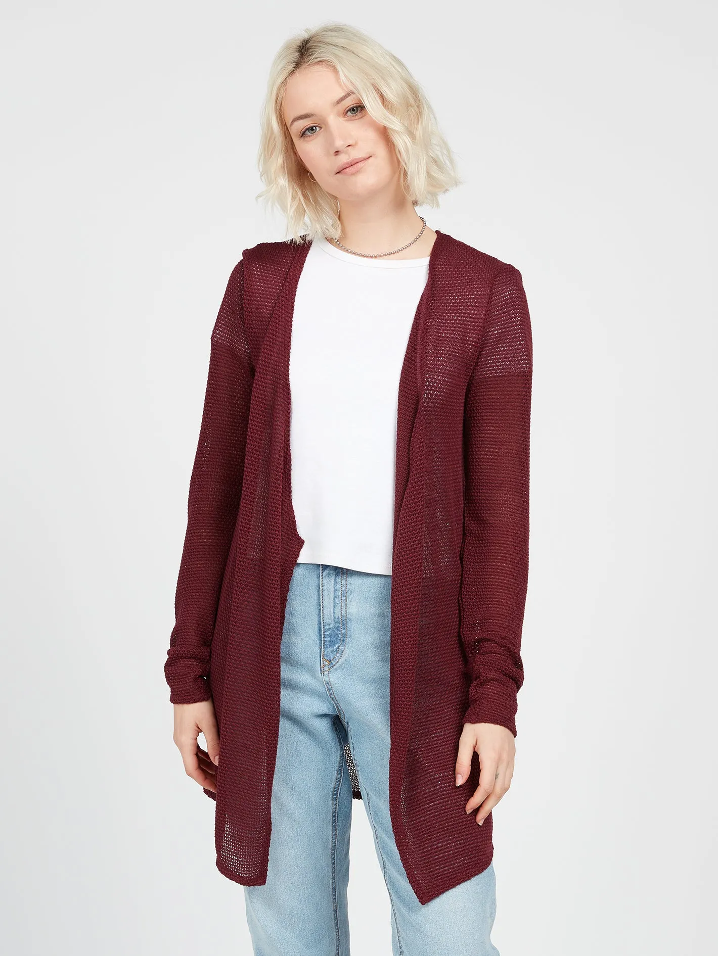 Go Go Wrap Cardigan - Burgundy