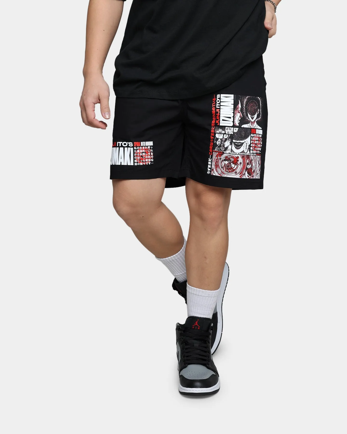 Goat Crew X Uzumaki Shorts Black