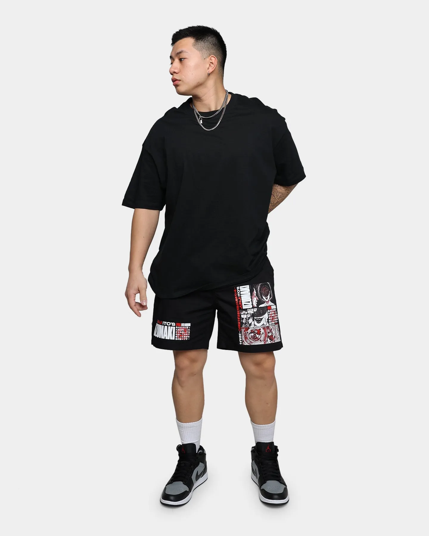 Goat Crew X Uzumaki Shorts Black