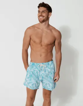 Green Fern Mens Swim Shorts