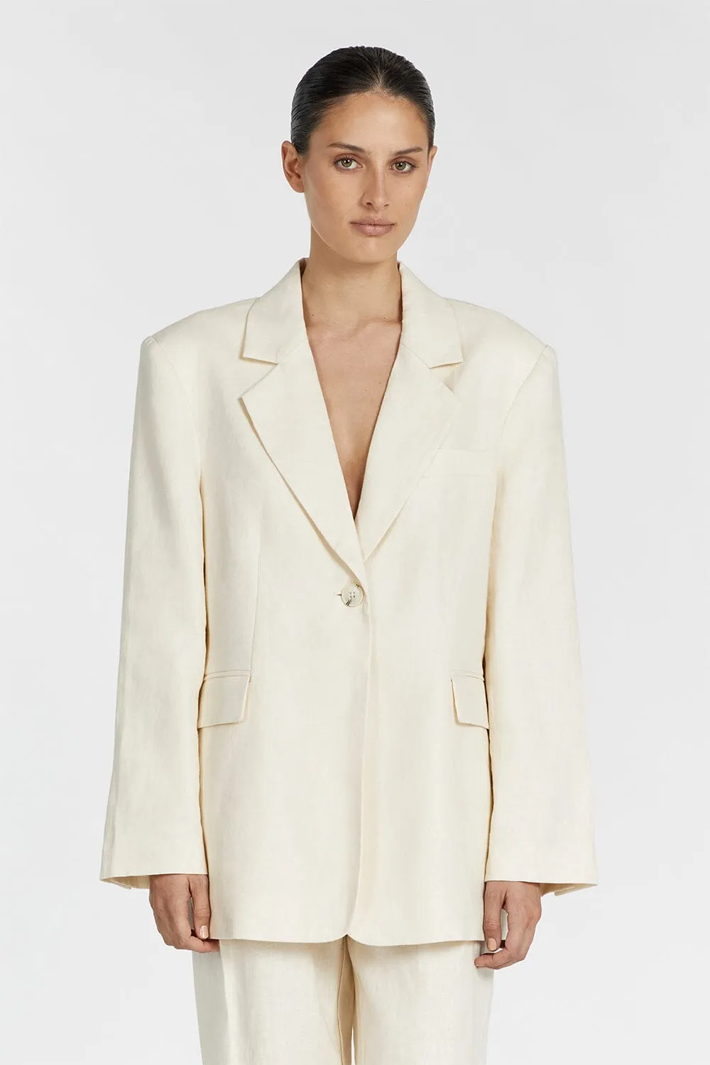 INDY BUTTER LINEN BLAZER