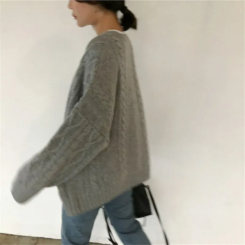 [Korean Style] Chelsea V Neckline Wrap Knit