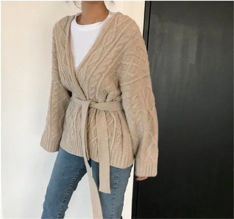 [Korean Style] Chelsea V Neckline Wrap Knit