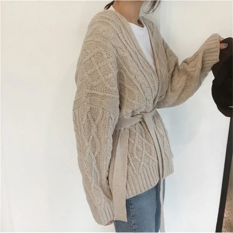 [Korean Style] Chelsea V Neckline Wrap Knit