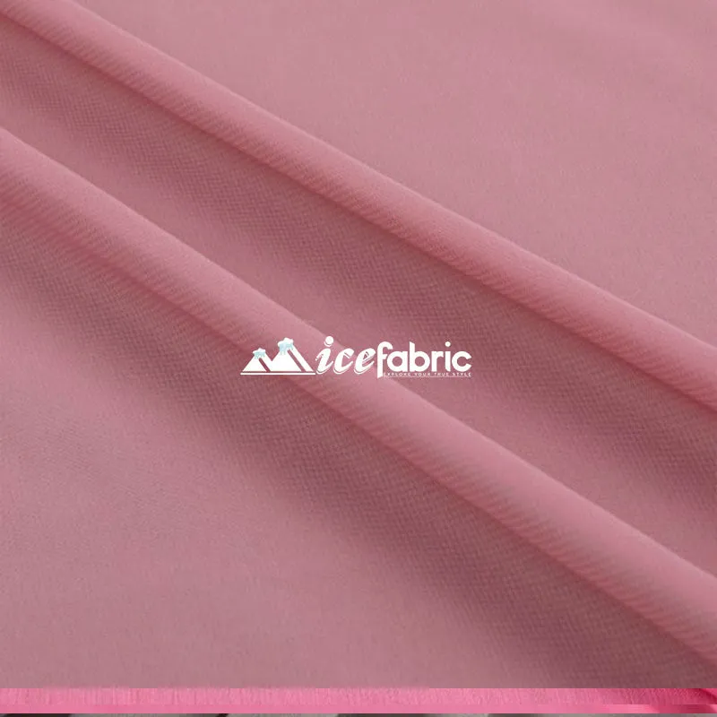 Mauve Mia Chiffon Fabric / 60’’ Wide Soft chiffon Sheer Fabric