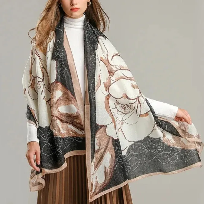 Oversize Printed Scarf