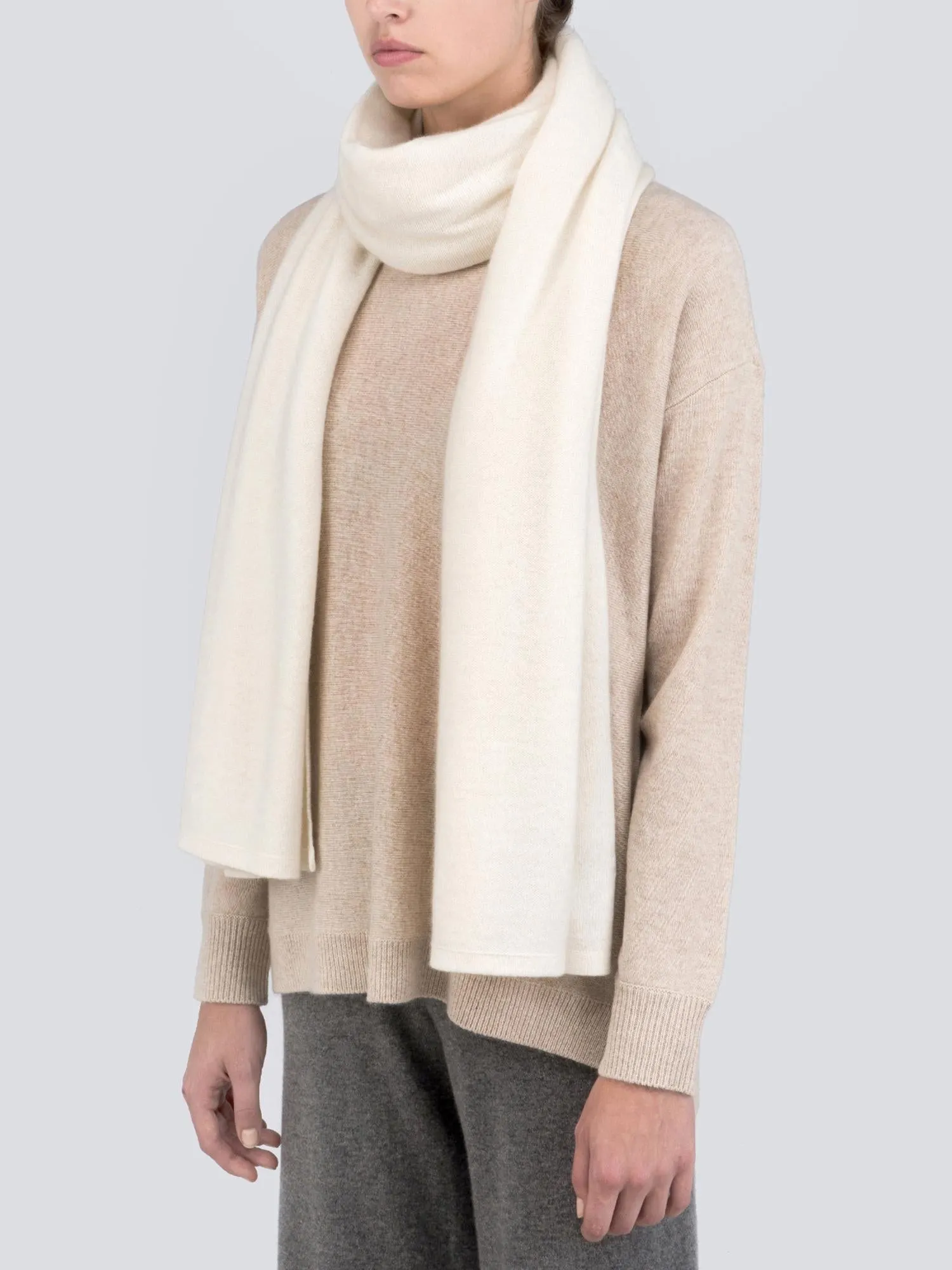 Oversized Scarf_Ivory