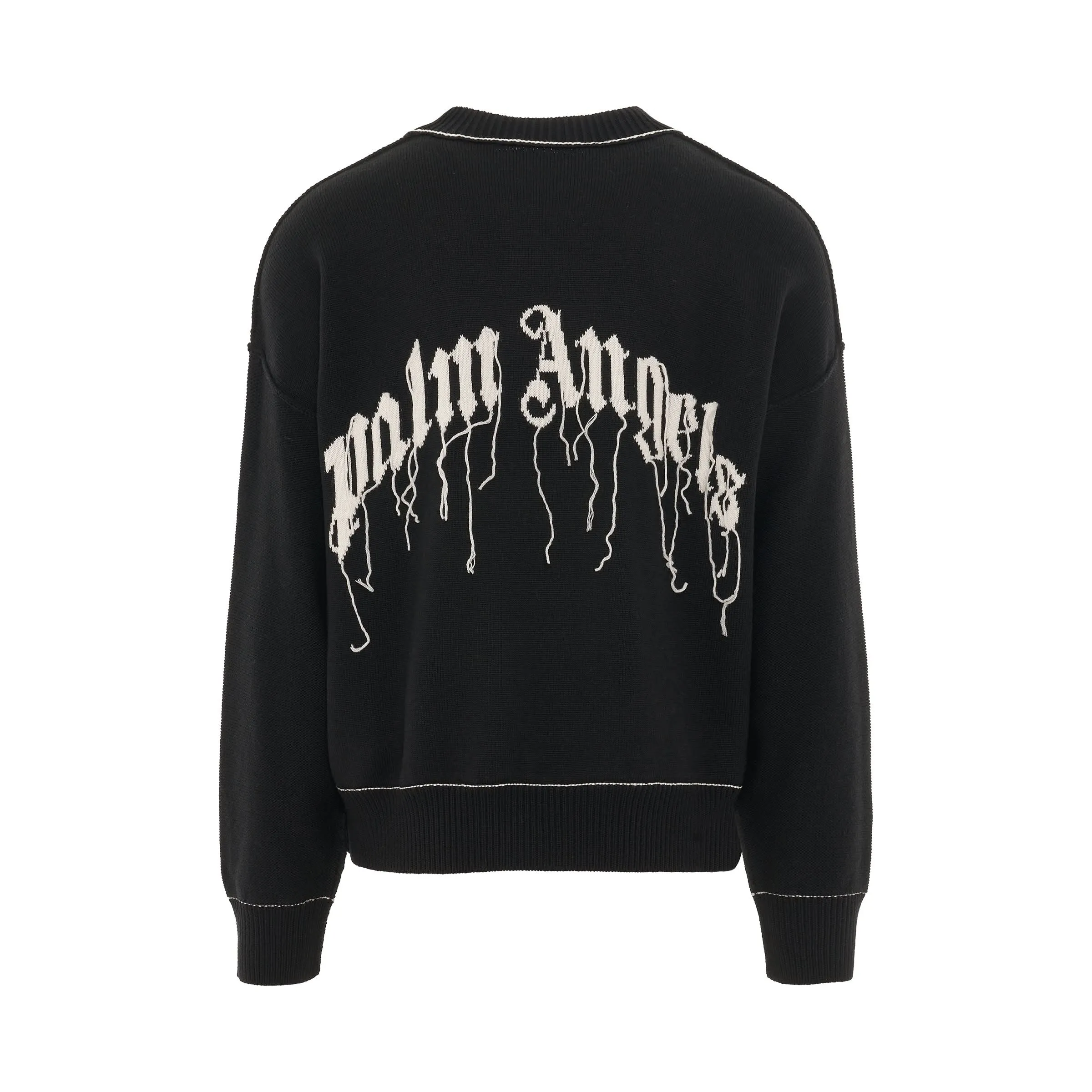 PA Shark Sweater in Black/Light Grey