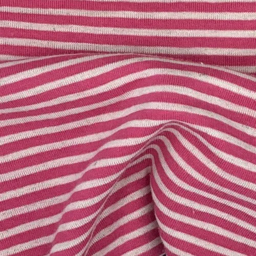 Pink & White | Jersey 3/8" Stripe R|S - SKU 3098 #S159