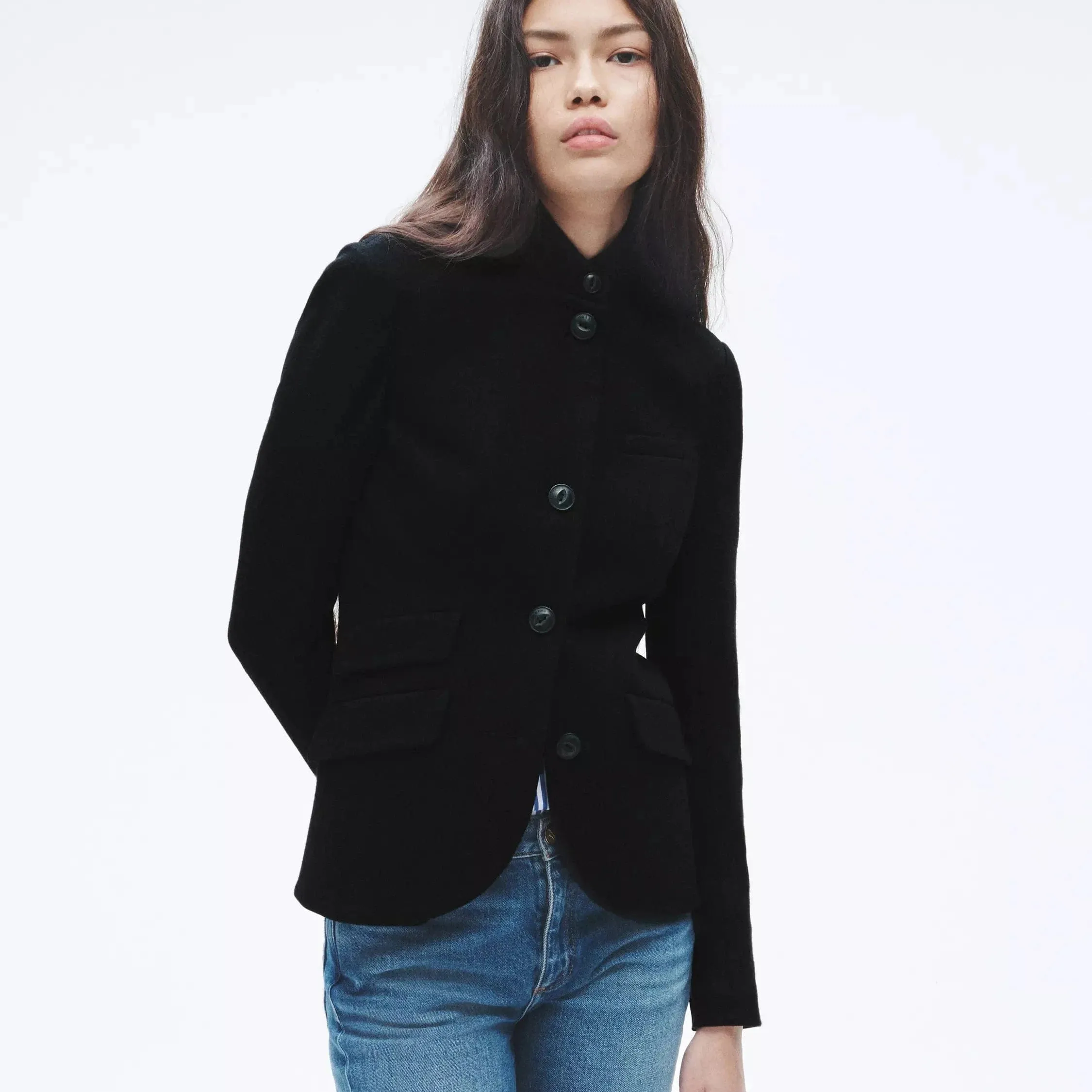 Rag & Bone Slade Wool Blazer in Black