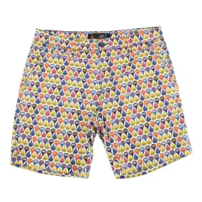 Retro Print Colorful Shorts