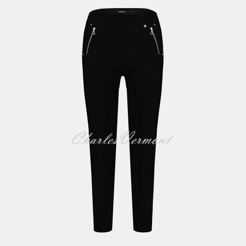 Robell Nena 09 – 7/8 Cropped Trouser 52490-5499-90 (Black)