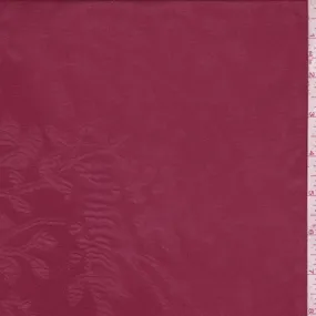 Ruby Floral Embossed Chiffon Fabric