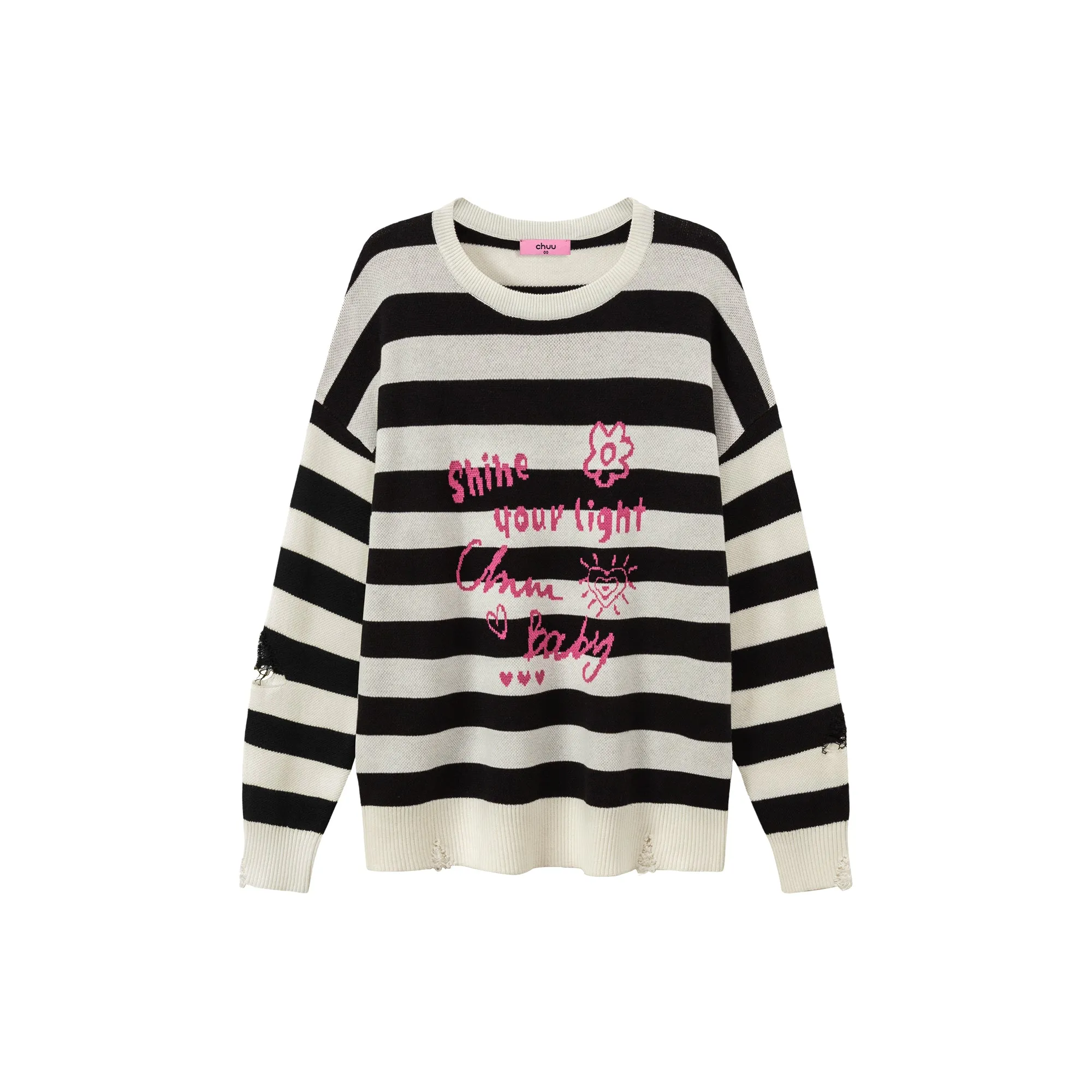 Shine Your Light Stripe Knit Sweater