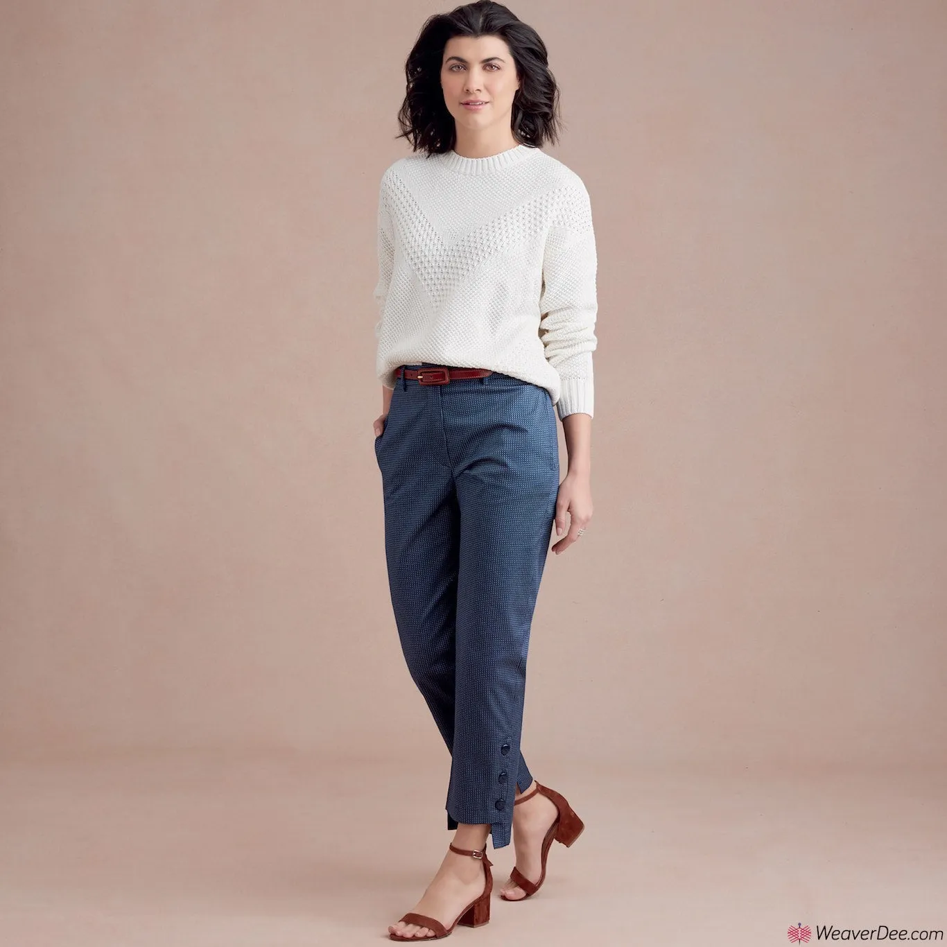 Simplicity Pattern S8957 Misses' Slim Leg Trousers with Variations