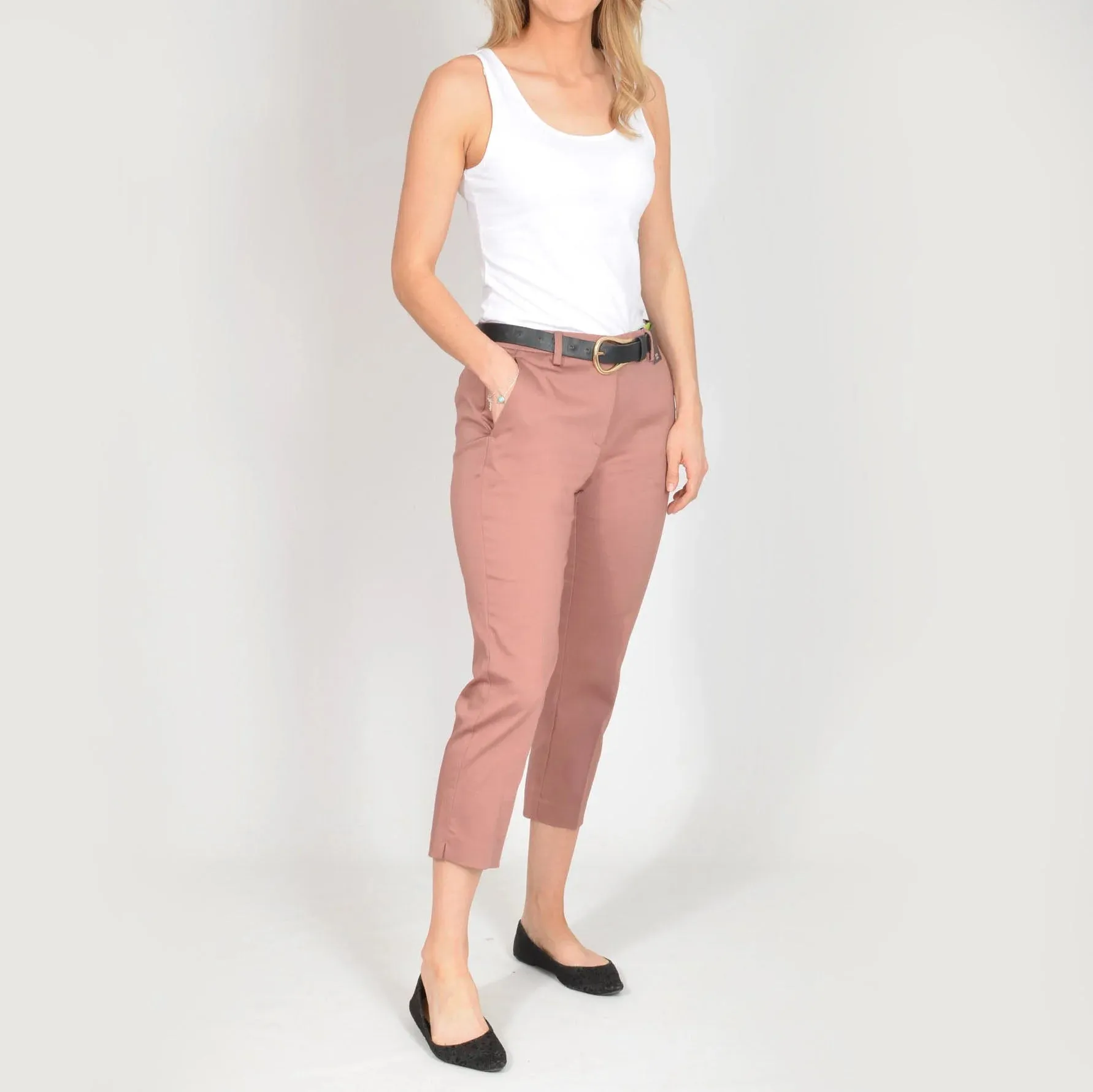 Slim Fit 7/8 Length Trousers