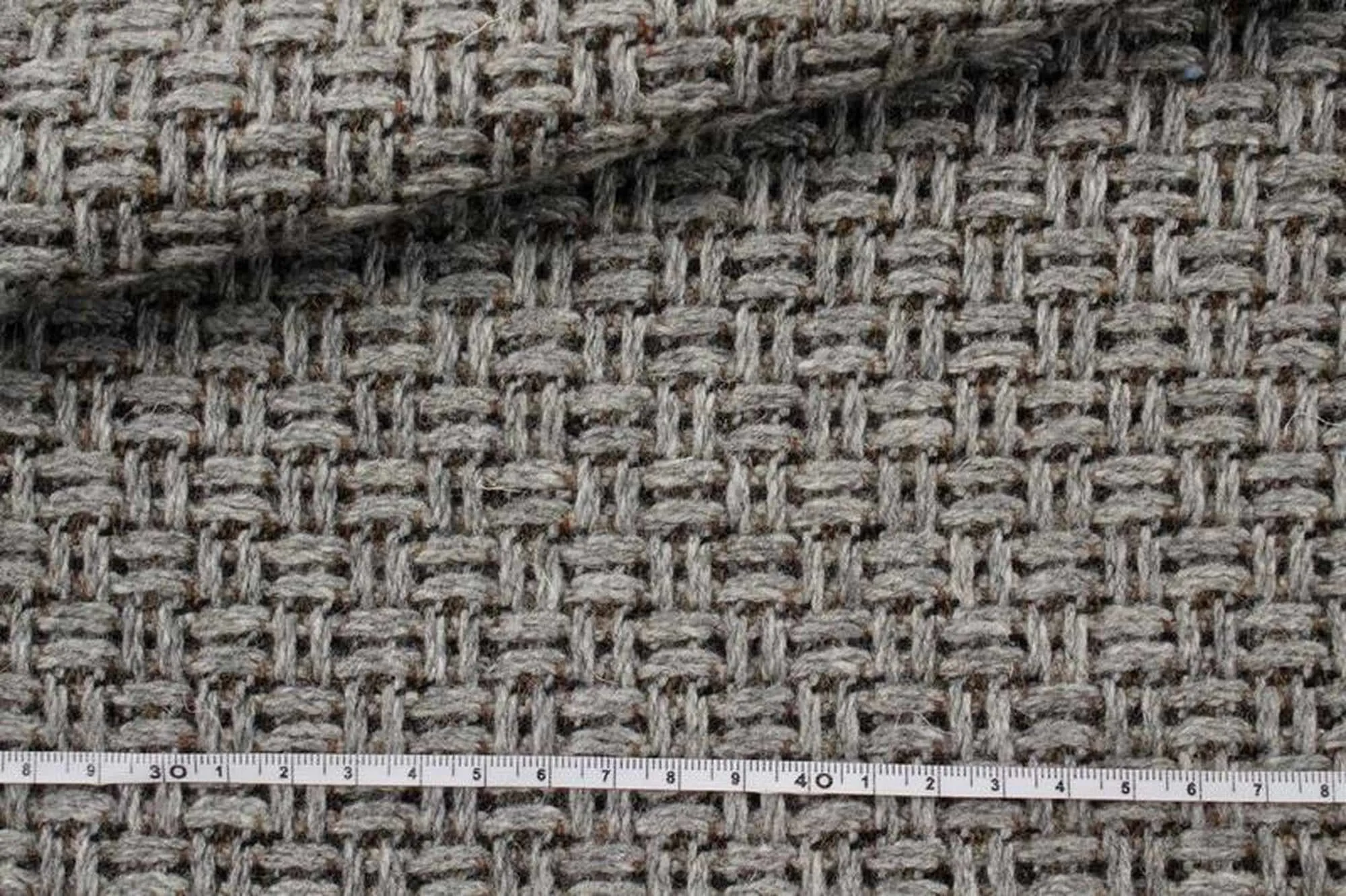 Structured Recycled Wool Jacquard for Outwear - Grey