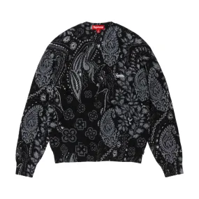 Supreme Printed Paisley Sweater Black