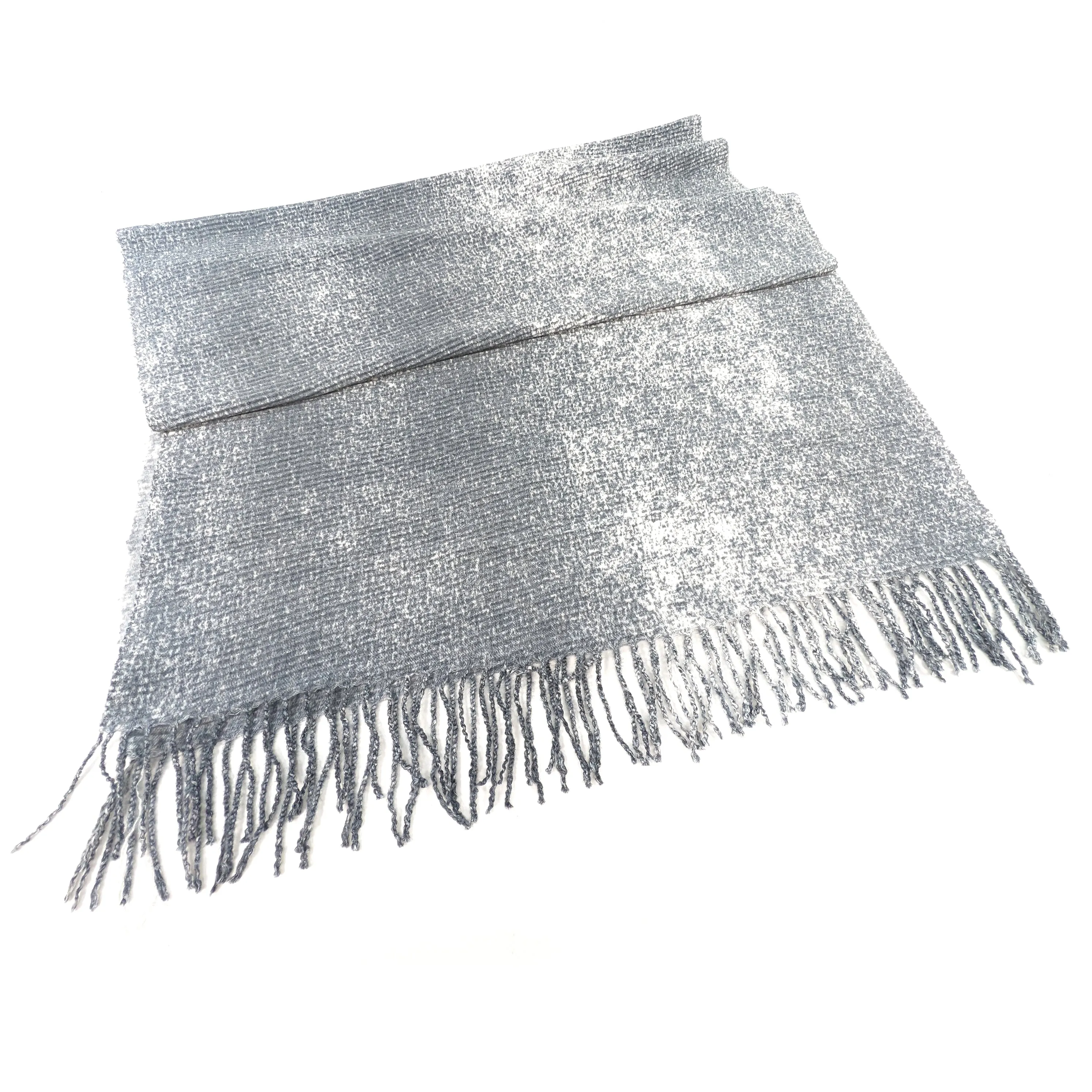 Ticha - Crinkle Pastel Scarf (65x180cm) - Cloud Grey