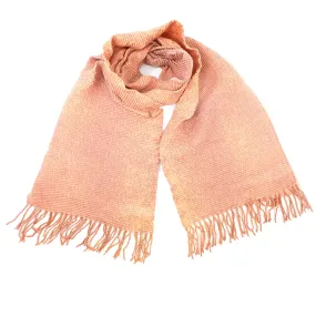 Ticha - Crinkle Pastel Scarf (65x180cm) - Peach Tea