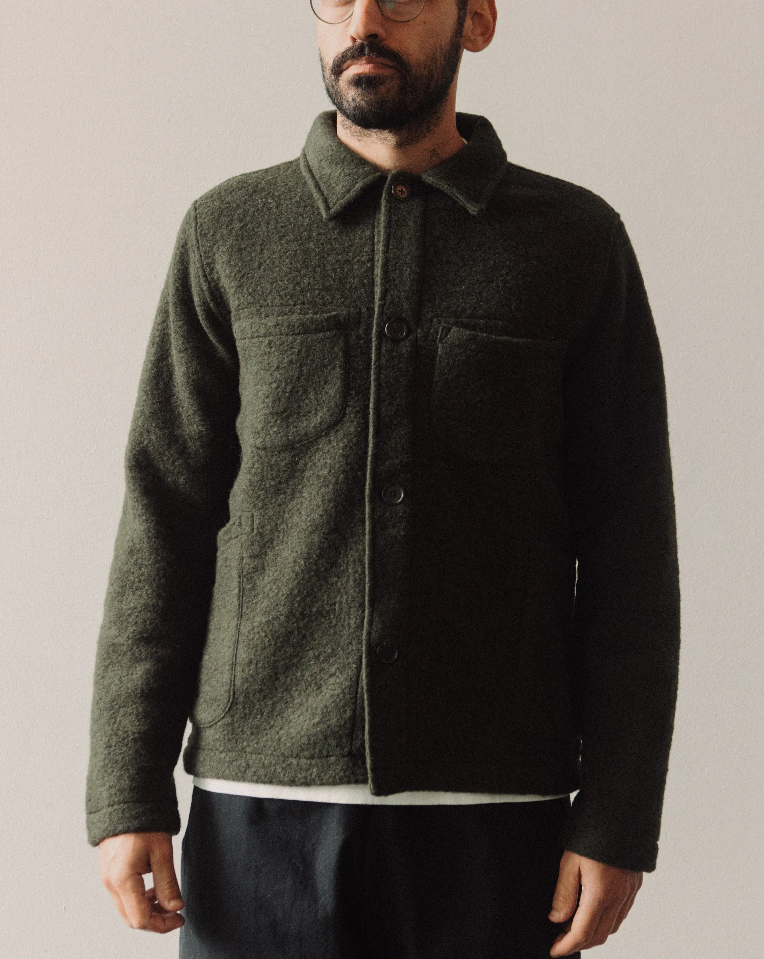 Universal Works Wool Lumber Jacket, Olive