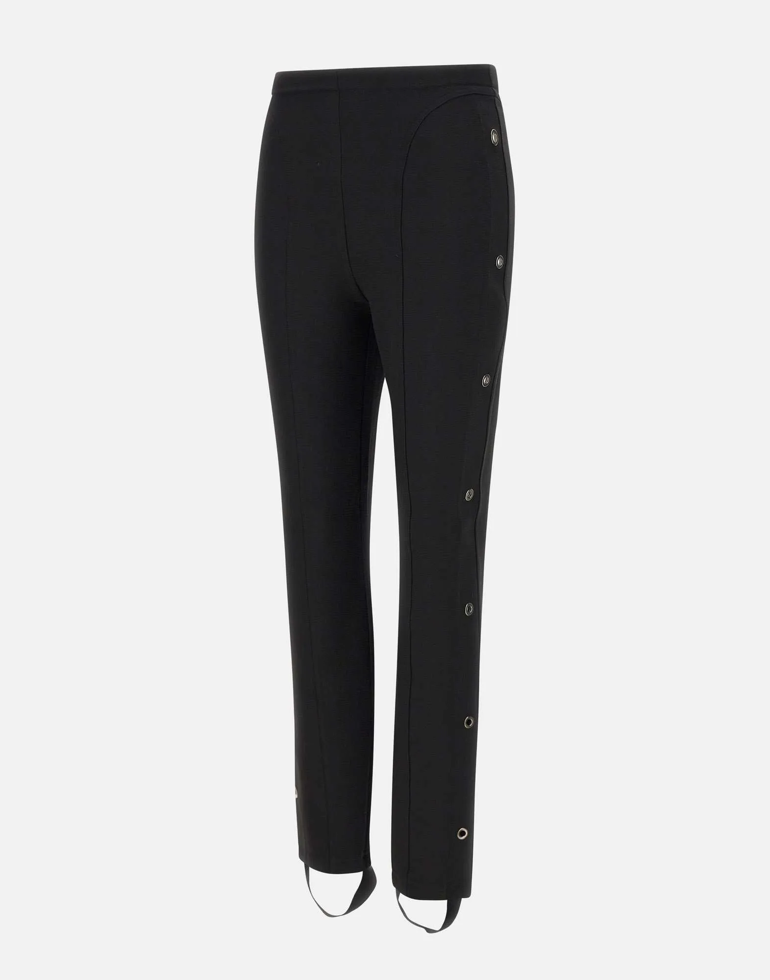 Viscose Blend Black Slim Fit Trousers