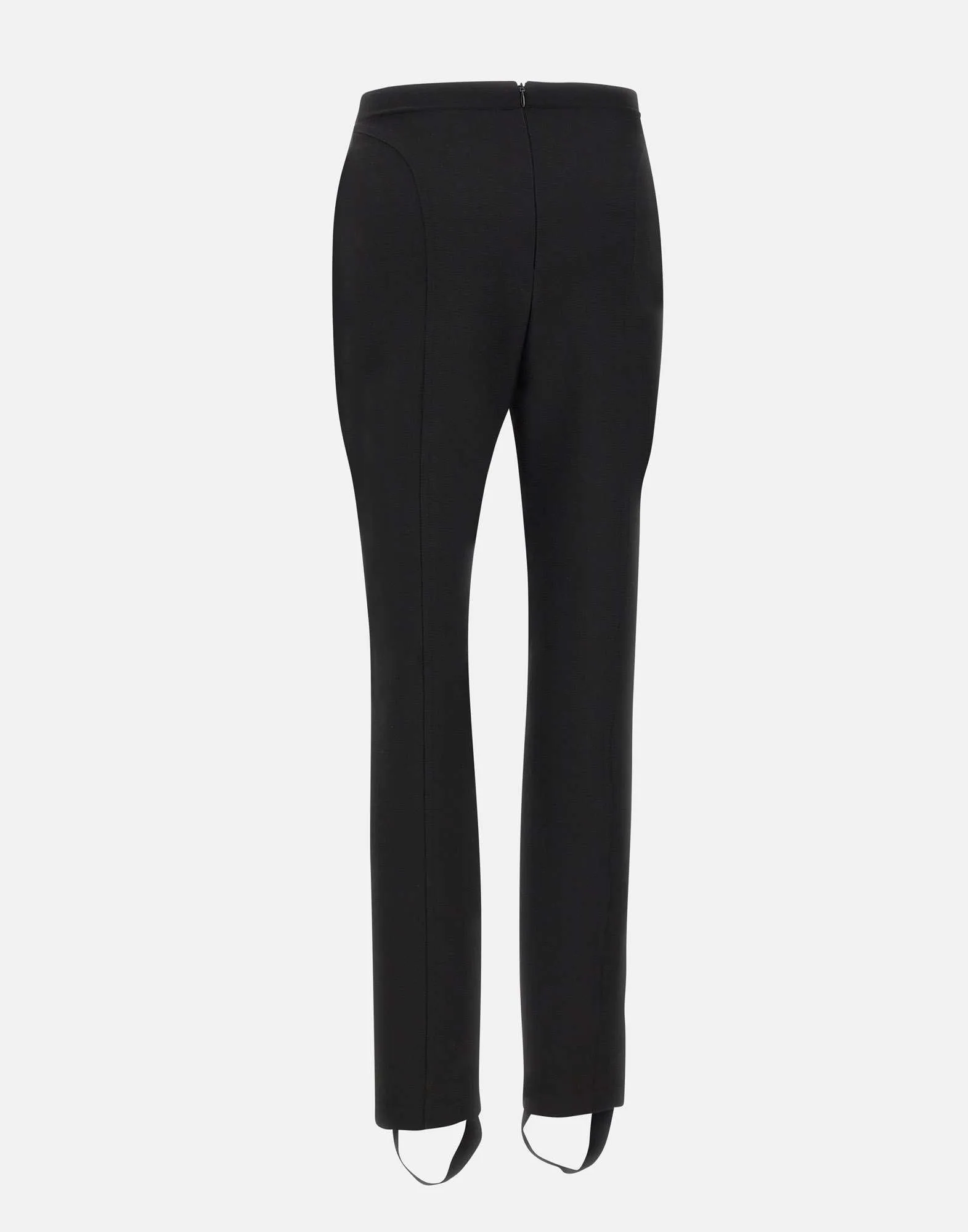 Viscose Blend Black Slim Fit Trousers