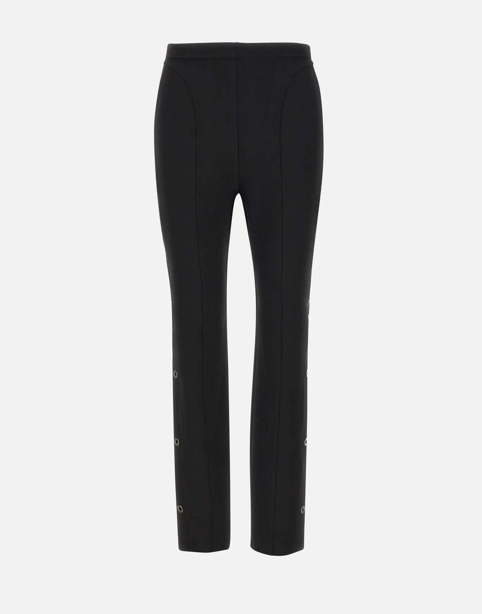 Viscose Blend Black Slim Fit Trousers