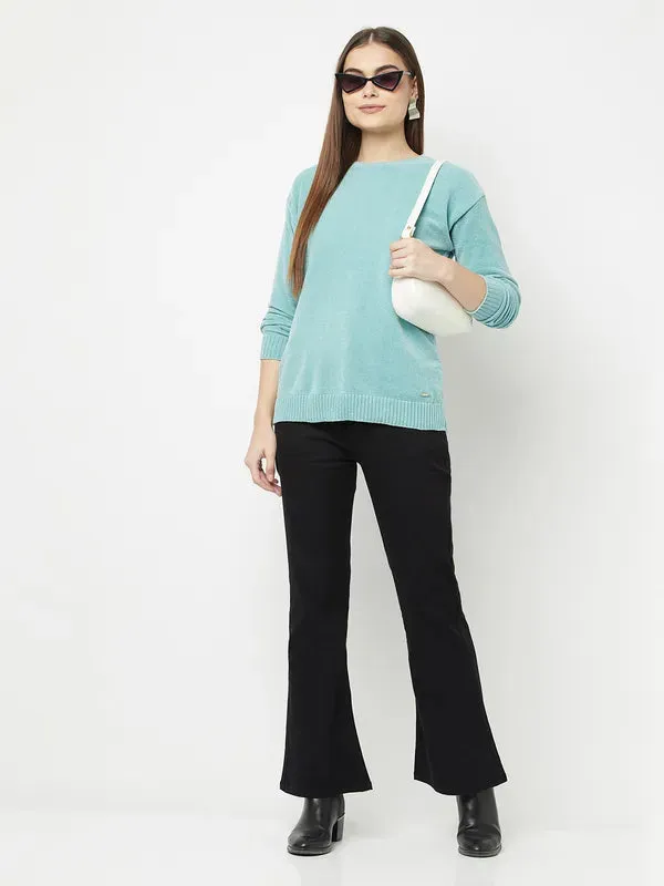 Women Light Mint Sweaters