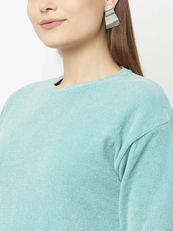 Women Light Mint Sweaters