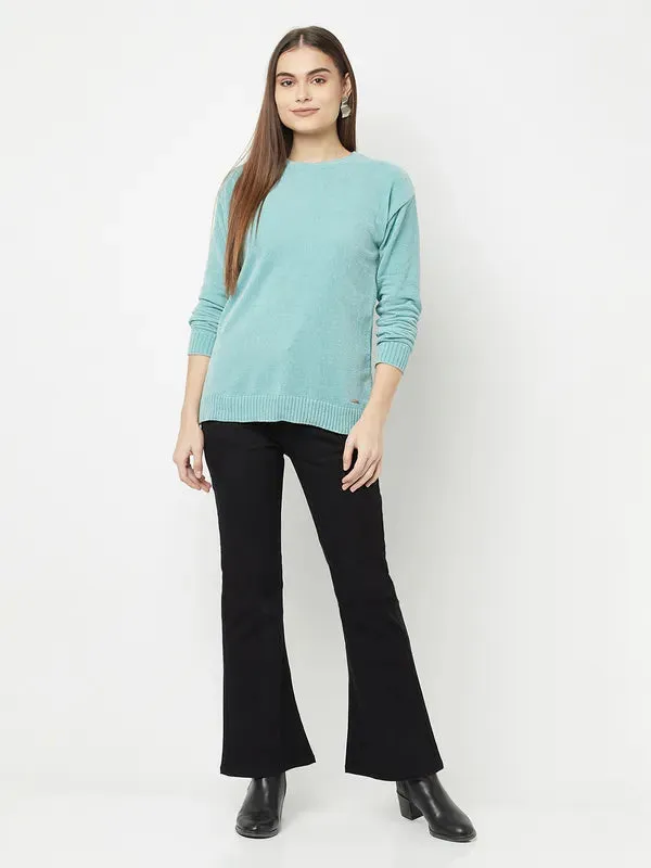 Women Light Mint Sweaters