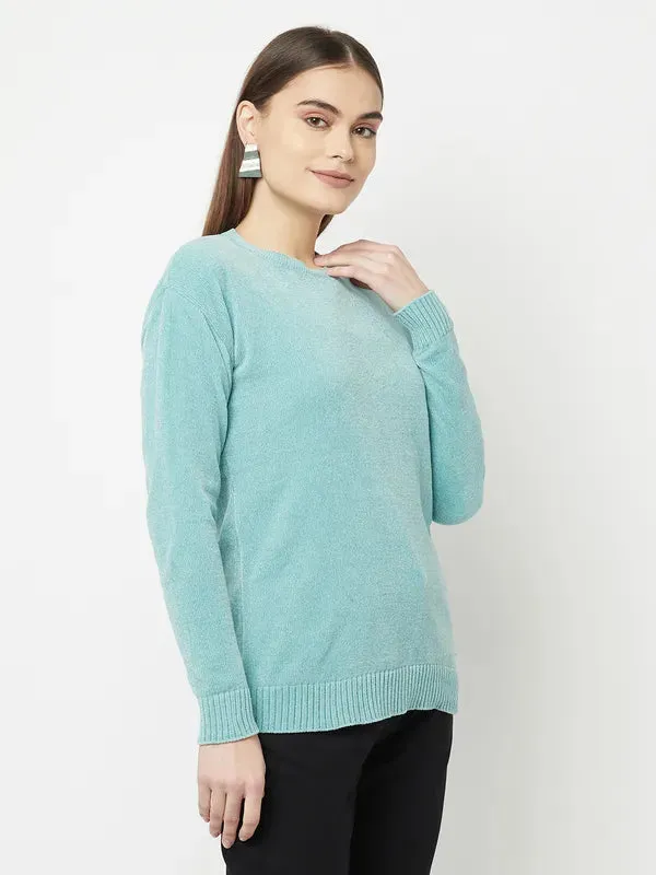 Women Light Mint Sweaters