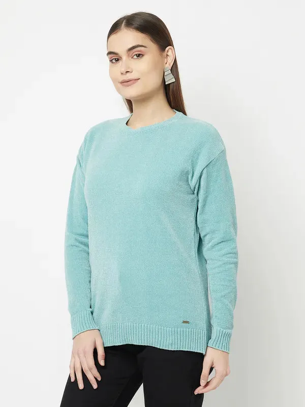 Women Light Mint Sweaters