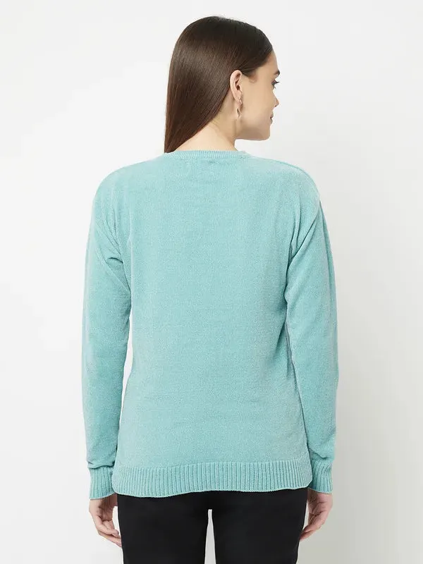 Women Light Mint Sweaters