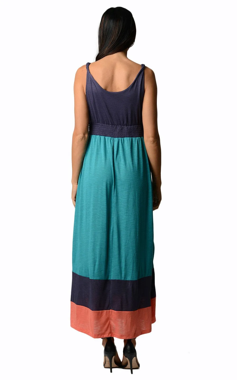 Women's Colorblock Maxi Dress