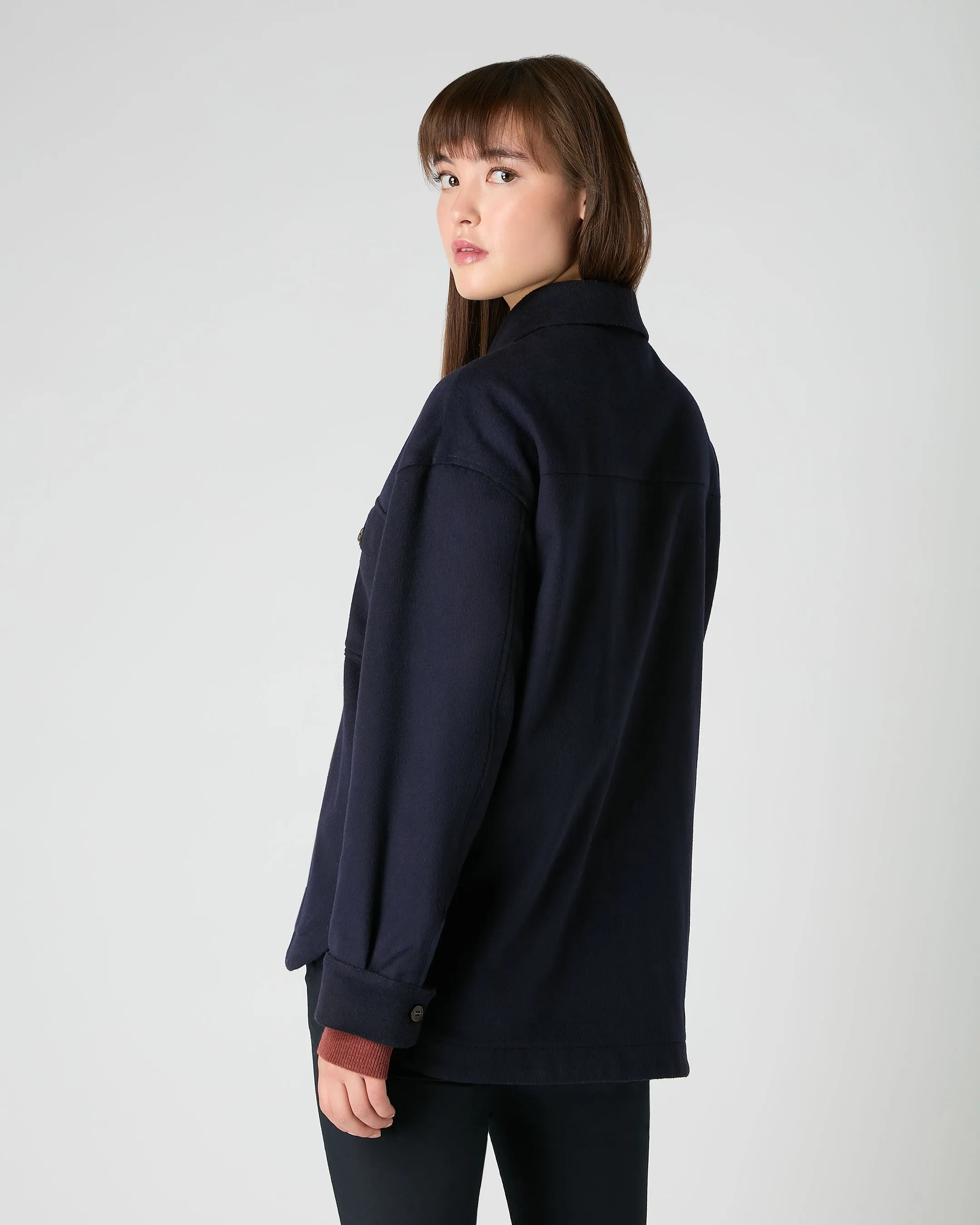 Women's Olivia Overshirt Navy Blue